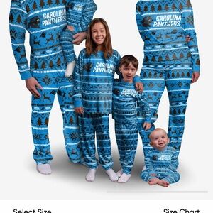 Carolina Panthers Blue Pajama Set Size Large